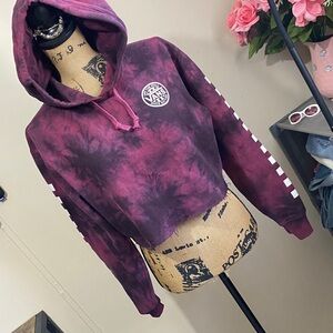VANS cropped tie dye hoodie sweatshirt size women’s extra small